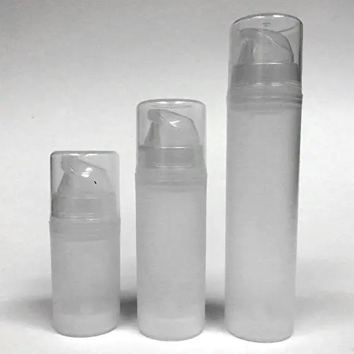 Empty Airless Bottle - Metal Free! Choose from 5 Sizes: 15ml/0.5oz, 30ml/1oz, 50ml/1.7oz, 100ml/3.4oz, or 150ml/5.1oz in Natural Plastic for Cream/Serum/Treatment/Lotion/Oil/Gel/Cosmetics - Air Less Travel Size Pump/Dispenser/Container 1x 30ml Empty Airless Bottle - Metal Free! Choose from 5 Sizes: 15ml/0.5oz, 30ml/1oz, 50ml/1.7oz, 100ml/3.4oz, or 150ml/5.1oz in Natural Plastic for Cream/Serum/Treatment/Lotion/Oil/Gel/Cosmetics - Air Less Travel Size Pump/Dispenser/Container 1x 30ml