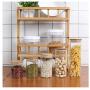 PPLK Glass Storage Tank Kitchen Transparent Dried Fruit Miscellaneous Grains Jar Tea Storage Bottle Food Sealed Cans,Clear,C