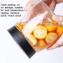 PPLK Glass Storage Tank Kitchen Transparent Dried Fruit Miscellaneous Grains Jar Tea Storage Bottle Food Sealed Cans,Clear,B