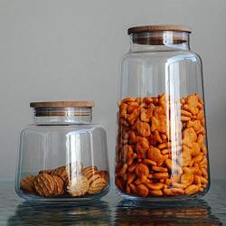 Glass Sealed Jars, Moisture-Proof Kitchen Food Containers, Storage Of Spices/Biscuits/Oatmeal/Coffee Beans