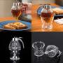 Honey Dispenser, 200 ML Acrylic Honey Syrup Dispenser Jar Container Cup Portable Juice Bee Storage Pot Shake Handshandle Juice Dispenser