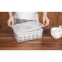 Kitchen Food Storage Jar Airtight Food Storage Microwave Thawing Box Sub-grid Dumpling Tray Refrigerator Storage Box Frozen Dumplings Crisper moisture-proof multi-purpose