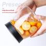 Transparent Glass Storage Tank With Lid, Canned Cereal Pasta Sugar Coffee Nuts, Spices, Container Jars For Preserving Food,Transparent-D