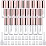 Pangda 25 Pack 1.2 mL Empty Lip Gloss Tubes Containers, Clear Mini Refillable Lip Balm Bottles with Rubber Inserts and Transfer Pipettes for Lip Samples Travel Split Charging DIY Makeup (Rose Gold)