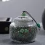 Tea Storage Jar Transparent Glass Seal Cans Chinese Teaware Coffee Beans Nut Canister Gift,K Tea Storage Jar Transparent Glass Seal Cans Chinese Teaware Coffee Beans Nut Canister Gift,K