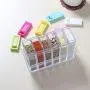 6er Set Aufbewahrung Flaschen Box Salz Pfeffer Flasche Glas Picnic Wiederverwendbar Tragbar, Gewürz Aufbewahrung Behälter - Gewürzspender, Würze Behälter, Gewürzflaschen Rot, Condiments Aufbewahrung