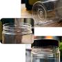 Storage Jars with Lids, 6 Pcs White Tea Coffee & Sugar Canisters Kitchen Storage Containers Jars Pots with Label, Plastic Storage Jar Sets for Kitchen Home Herbs Sugar Or DIY Slime Making