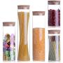Transparent Glass Jars Seal Jars Grains Storage Bottles Spice Jar Kitchen Storage Cans Kitchen Storage Organization B1-65x12