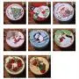 Amosfun Weihnachts-Plätzchentiegel Runde Weihnachtsbaum-Muster Weihnachts-Blechdose Geschenkschachtel für Weihnachtsparty