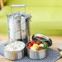 Stackable Layer Stainless Food Storage Container Insulated Thermal - 2 Tier