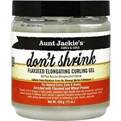 Aunt Jackies Dont Shrink Flaxseed Elongating Curling Gel, 15 oz (Pack of 2)