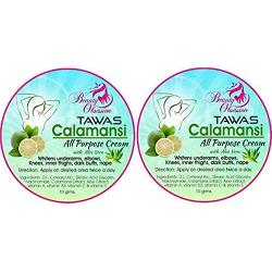 2 Jars Beauty Obsession Tawas Calamansi with Aloe Vera & Baking Soda, 10g - For Dark Spots, Knees, Elbows