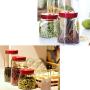 Glass Sealed Jars, Kitchen Food Containers, Storage Spices/Oatmeal/Beans/Fruit