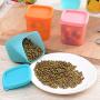 Lidded Storage Box 230Ml Kitchen Plastic Mini Storage Jars And Lids Spice Sauce Box Condiments Pepper