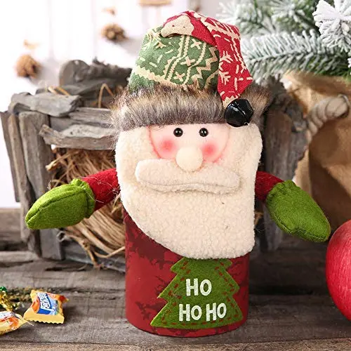 Bouteille à bonbons de Noël/Saint-Nicolas/Cerf Motif pour stockage d'ornements pour enfants Bouteille à bonbons de Noël/Saint-Nicolas/Cerf Motif pour stockage d'ornements pour enfants