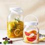 Yl Ly Glass Storage Sealed Cans, Wine Making Tank, Wine, Miscellaneous Grains, Glass Bottles, Enzyme Cans, Kitchen Sealed Cans, 4000Ml