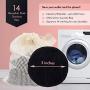 MUEROSA 14 pcs Reusable Bamboo Makeup Remover Pads | 100% Natural Bamboo Fiber Rounds | Soft Face Pads Facial Cleasing Skincare Set (14 Pads + Bamboo Holder + Laundry Bag, BLACK EDITION)