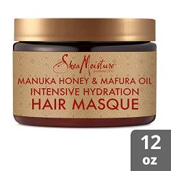 SheaMoisture Manuka Honey & Marfura Oil Hydration Intensive Masque Hair Treatment, 12 Fl Oz
