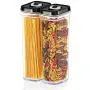 DW?LLZA KITCHEN Airtight Food Storage Containers with Lids ? Same Size 2 Piece Set - Tall Air Tight Pantry & Kitchen Clear Container for Spaghetti Noodle and Pasta - Keeps it Fresh & Dry (Black Lid) DW?LLZA KITCHEN Airtight Food Storage Containers with Lids ? Same Size 2 Piece Set - Tall Air Tight Pantry & Kitchen Clear Container for Spaghetti Noodle and Pasta - Keeps it Fresh & Dry (Black Lid)
