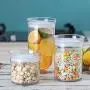 m?kvfa Plastic Cereal Dispenser Storage Box Kitchen Airtight Food Grain Rice Container Capacities of Rice Perfect for Flour, Sugar, Baking Supplies (520ML)