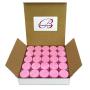 Beauticom 5G/5ML High Quality Clear Plastic Cosmetic Container Jars with PINK Lids, 50 Pcs