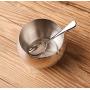 DUDDP Storage Spice lar set 3Pcs/Set Metal Stainless Steel Spice Jar Seasoning Bottle Box Sugar Seal Storage Tins Rack