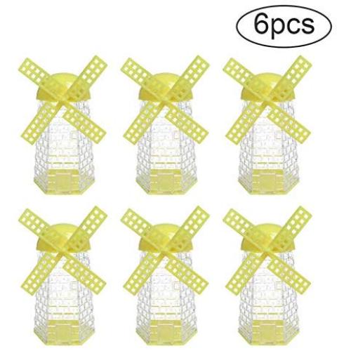 Candy Storage Bottle Creative Windmill Design Baby Kids Food Storage Jar Container Gift for Halloween Christmas New Year
