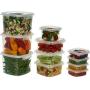 16 oz. Clear Deli Food Storage Containers With Lids Tamper evident security system and easy stackable and space saver shape Restaurant Take Out/Freezer microwave and dishwasher safe - 25 sets