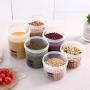 BESTONZON Airtight Food Storage Container Transparent Food Grains Crisper Seal Home Kitchen containers