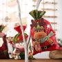 BLagenertJ Christmas Storage Pouch Candy Food Bag Box Cute Santa Snowman Elk Pattern Drawstring Gift Candy Bag Snowman