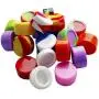 Réservoirs en Silicone Alimentaire Non Adhésifs 20 Pcs 5ml, Couleurs Assorties – Stockage Multi-Usage pour Cire, Huile, etc.