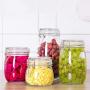 Sealed jar glass Transparent Moisture proof Household Glass bottle storage jar Storage tank Storage bottle Multiple sizes (Size : 750ml)