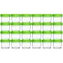 Nellam Baby Food Storage Containers - Leakproof, Airtight, Glass Jars for Freezing & Homemade Babyfood Prep - Reusable, BPA Free, 24 x 4oz Set, that is Microwave & Freezer Safe