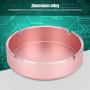 Tangxi Round Aluminum Alloy Storage Box 4.33 x 4.33 x 1.38 in Round Storage Jars Containers for Screw Battery Candy Toy Snacks Cosmetics(Rose)