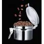 Conteneur à Café Voyage Pot à Graines de Café en Acier au Carbone en Acier Inox Pot à Épices Design Moderne avec Verre Transparent pour Service de Café, de Thé et d'Épices. Conteneur à Café Voyage Pot à Graines de Café en Acier au Carbone en Acier Inox Pot à Épices Design Moderne avec Verre Transparent pour Service de Café, de Thé et d'Épices.