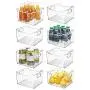 Boîte de Rangement en Plastique mDesign pour Frigo, Congélateur ou Placard Cuisine – Conteneur Profond avec Poignées – Organiseur pour Fruits, Légumes, Yaourts, Snacks, Pâtes – 30.5 cm (8 Unités) – Transparent Boîte de Rangement en Plastique mDesign pour Frigo, Congélateur ou Placard Cuisine – Conteneur Profond avec Poignées – Organiseur pour Fruits, Légumes, Yaourts, Snacks, Pâtes – 30.5 cm (8 Unités) – Transparent
