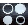 Leak Proof Platinum Silicone Sealing Lid Inserts/Liners for Mason Jars (10 Pack, Wide Mouth)