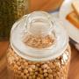 Kitchen Food Storage Jar Airtight Food Storage Sealed tank glass bottle of coarse grains of food Honey jam lemon pot little phial large storage tank Kimjang sub,1000ml 1994