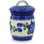 Pot Jar en Céramique Polonaise avec Couvercle – Bleu – 10 cm (Poissons) Pot Jar en Céramique Polonaise avec Couvercle – Bleu – 10 cm (Poissons)