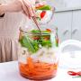 Glass Sealed Jars, Moisture-Proof Kitchen Food Containers, Storage Kimchi/Cereal/Oatmeal/Spaghetti