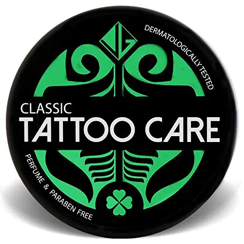 Baume de Soin Tattoo Classic (1,23 Oz) - Crème Après Tatouage à l'Ingrédient Naturel, Crème Hydratante, Intensifie les Couleurs, Lotion Inodore, Protège, Revitalise, Favorise la Guérison et Réduit les Rougeurs Baume de Soin Tattoo Classic (1,23 Oz) - Crème Après Tatouage à l'Ingrédient Naturel, Crème Hydratante, Intensifie les Couleurs, Lotion Inodore, Protège, Revitalise, Favorise la Guérison et Réduit les Rougeurs