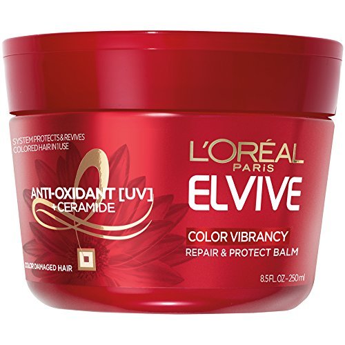 LOreal Paris Elvive Color Vibrancy Repair and Protect Balm, 8.5 fl. oz. (Packaging May Vary)
