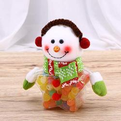 Artibetter Christmas Candy Jar Christms Favor Box with Snowman Doll Star Shape Christmas Food Storage Container for Cookies