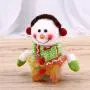 Artibetter Christmas Candy Jar Christms Favor Box with Snowman Doll Star Shape Christmas Food Storage Container for Cookies