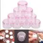 10 Pièces Pot en Plastique 5ml Récipients pour Eaux de Cologne, Poudres à Paupières, Crèmes Faciales, Contenants pour Poudre à Cils, Pots à Ongles Vides (Couleur : Rose) 10 Pièces Pot en Plastique 5ml Récipients pour Eaux de Cologne, Poudres à Paupières, Crèmes Faciales, Contenants pour Poudre à Cils, Pots à Ongles Vides (Couleur : Rose)