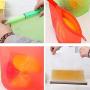New Product Reusable Silicone Vacuum Seal Food Fresh Bag Fruit Meat Milk Storage Containers Refrigerator Bag Ziplock Kitchen Organizer (Green)