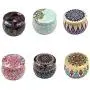 Betoores DIY Candle Tin Jars National Style Round Container Tins Storage Box Empty Tins for Cookies,Candy,DIY Candles,Scented Tea(6PCS) Betoores DIY Candle Tin Jars National Style Round Container Tins Storage Box Empty Tins for Cookies,Candy,DIY Candles,Scented Tea(6PCS)