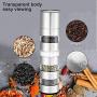 Spice Jar - Delaman 4 in 1 Seasoning Cans Set Spice Condiment Bottles Shakers Box Grinder for Outdoor Camping