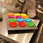 Silicone Cupcake Baking Cups, 12-pack Reusable Silicone Mold Cupcake Liner For Cake Baking Nonstick Silicone Muffin Liners,BPA Free Silicone Baking Cup Storage Jar 2.75 Inch Rainbow Colors
