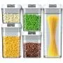 Food Storage Containers with Lids, 5 Pieces Set Airtight Food Containers, Interchangeable Lock Design Food Storage Containers with Lids, 5 Pieces Set Airtight Food Containers, Interchangeable Lock Design